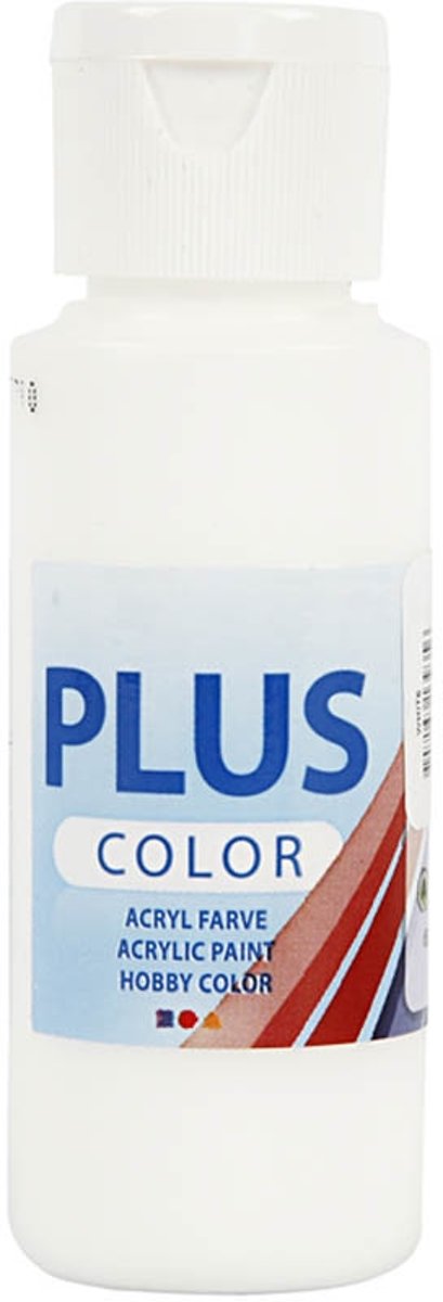 Plus Color acrylverf, white, 60ml [HOB-39677]